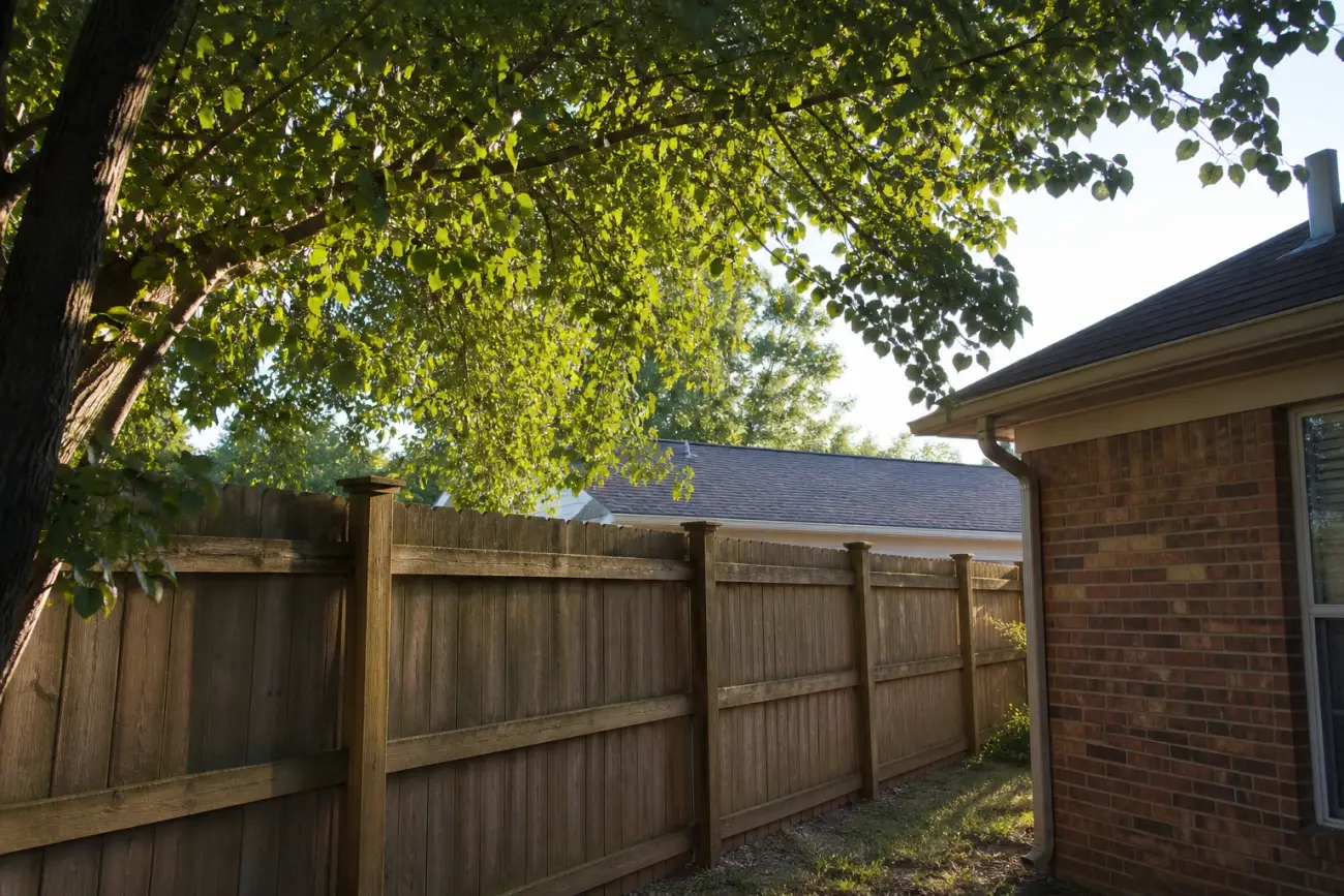 Tree canopy planned near a neighboring property line